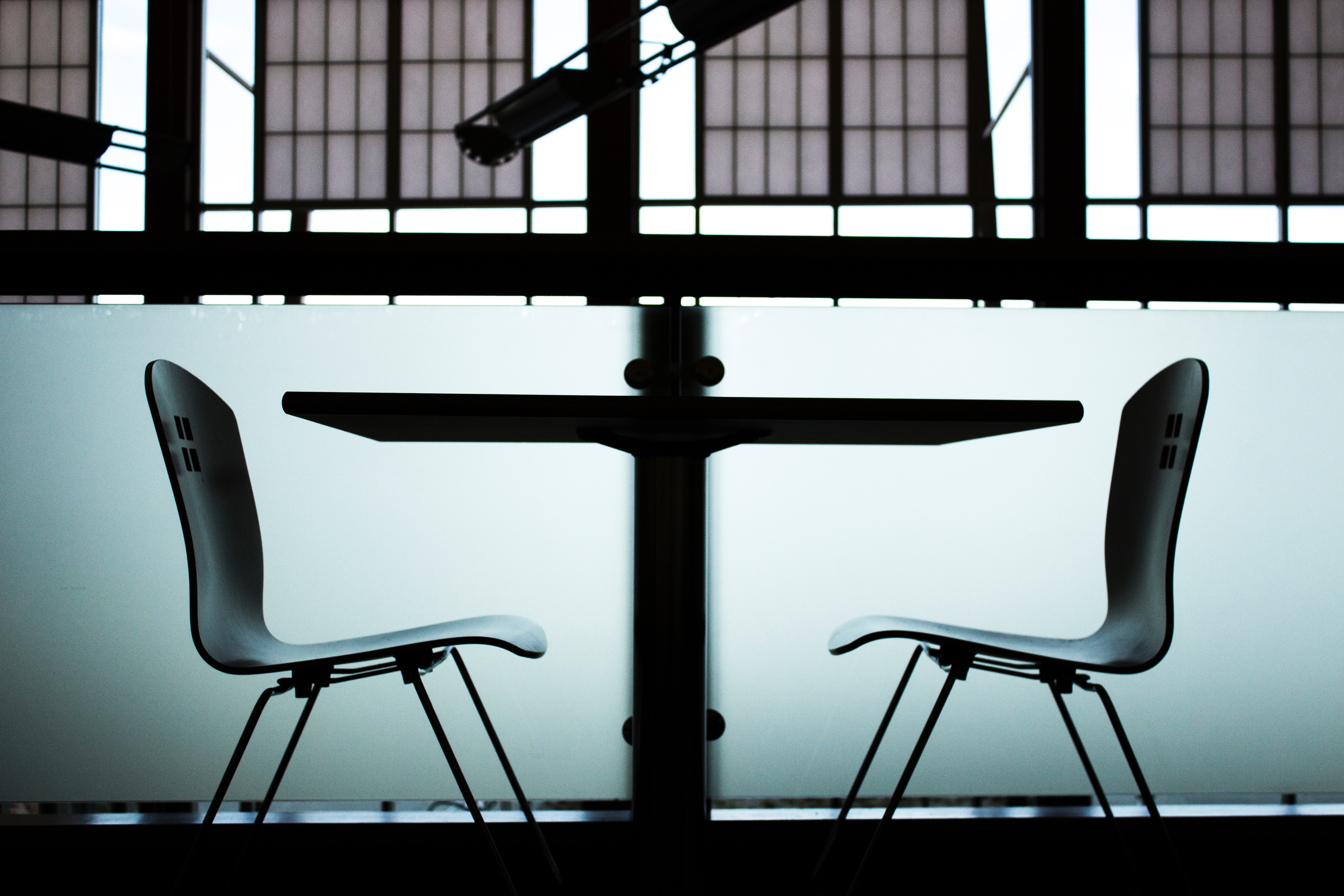 two chairs in a room for an Ex-Felons job interview