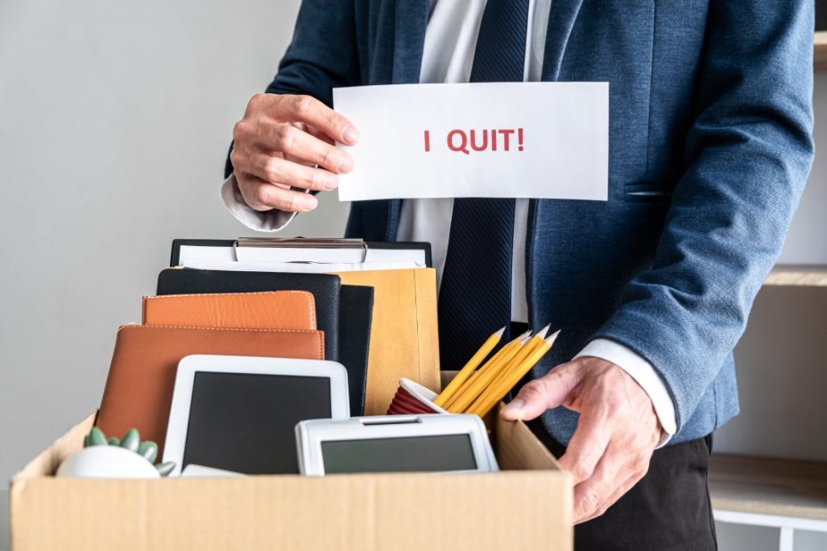 essay about quitting a job