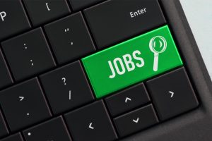 Keyboard with job search key