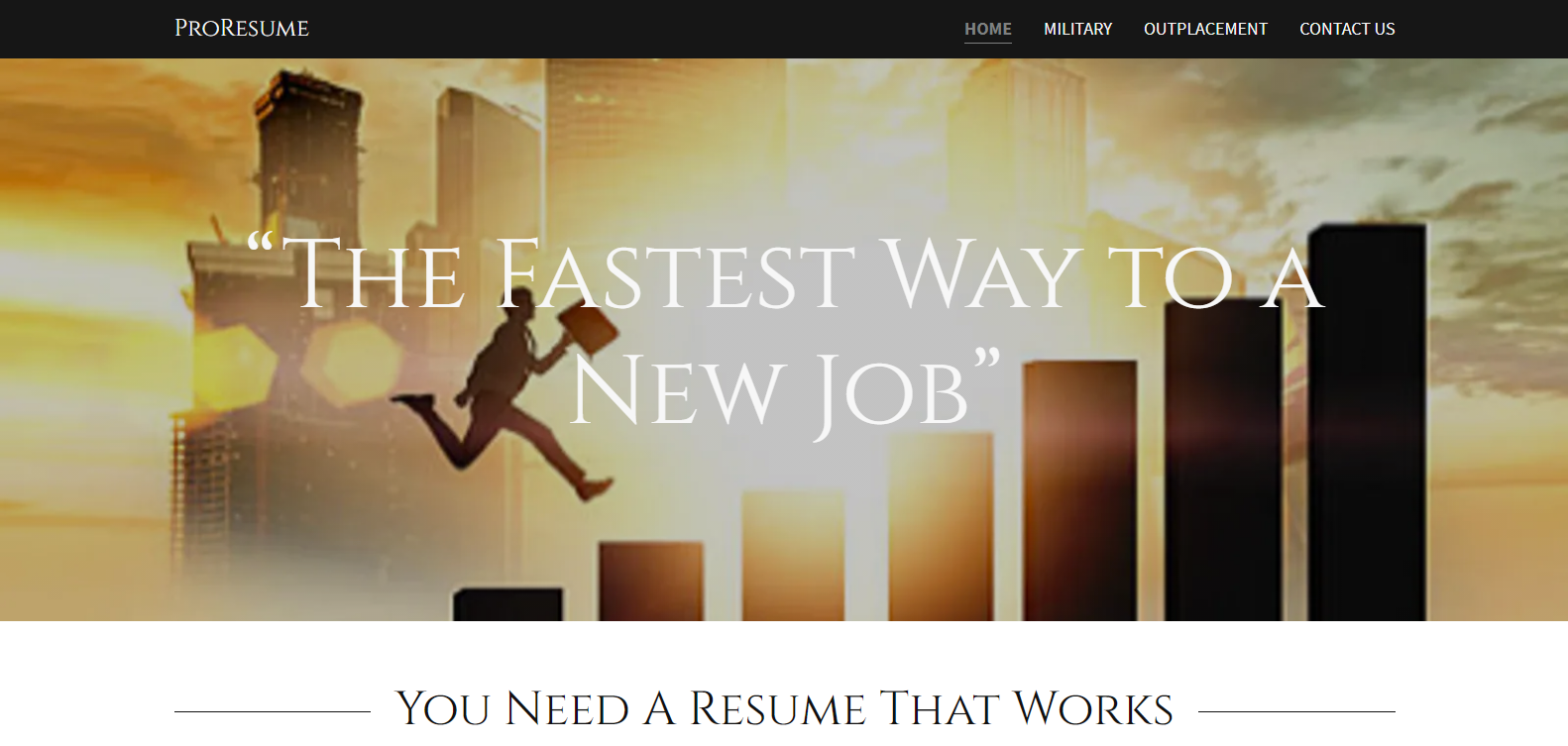 10 Best Military Resume Writing Services in 2021 – Screenshot of ProResume Homepage