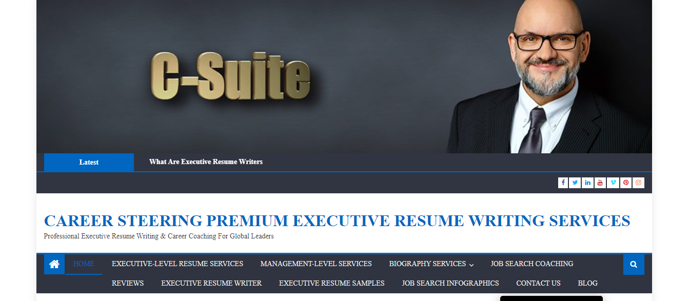 Header image of Career Steering offering best executive resume writing services