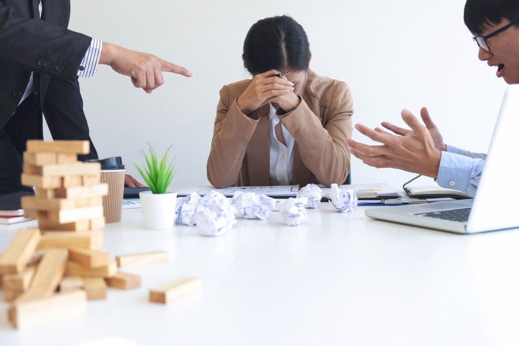 toxic workplace with demanding boss