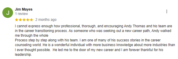 Andy Thomas Careers Now Google reviews