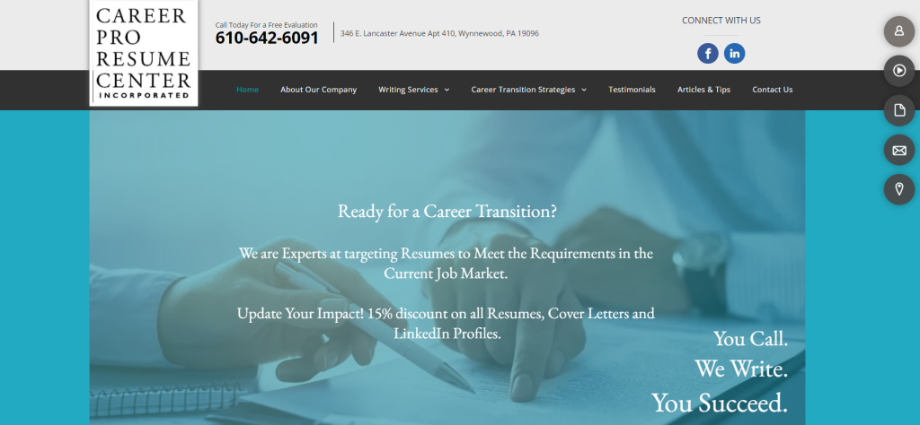 resume services in Philadelphia Career Pro Resume Center, Inc.