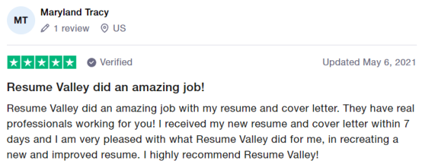 resume writing services in Virginia review Resume Valley Trustpilot
