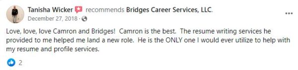 Bridges Career Services Facebook review