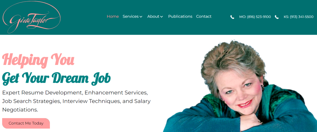 Gina Taylor resume writing services helping clients get their dream job
