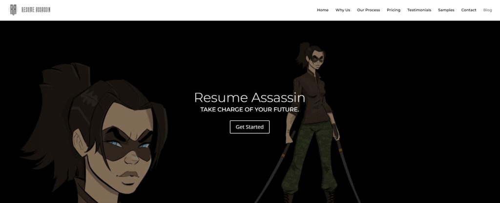 hero section of Resume Assassin