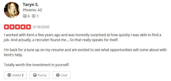 perfect resume yelp reviews