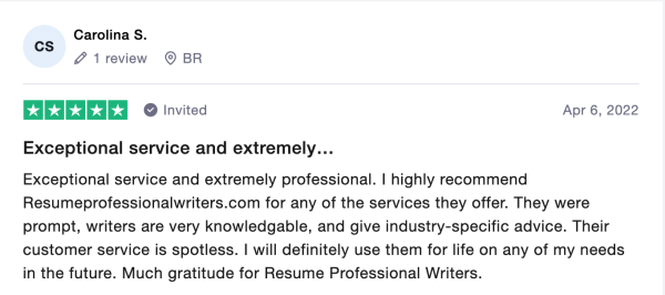 resume professional writers trustpilot review