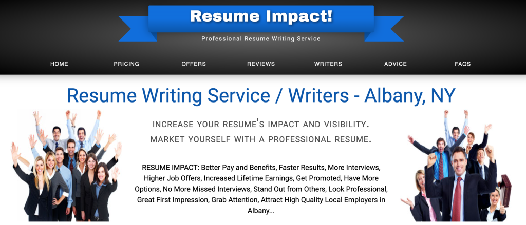 resume impact hero section