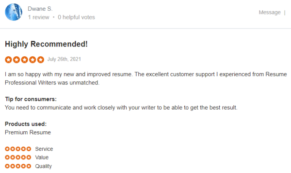 resume professional writers sitejabber review