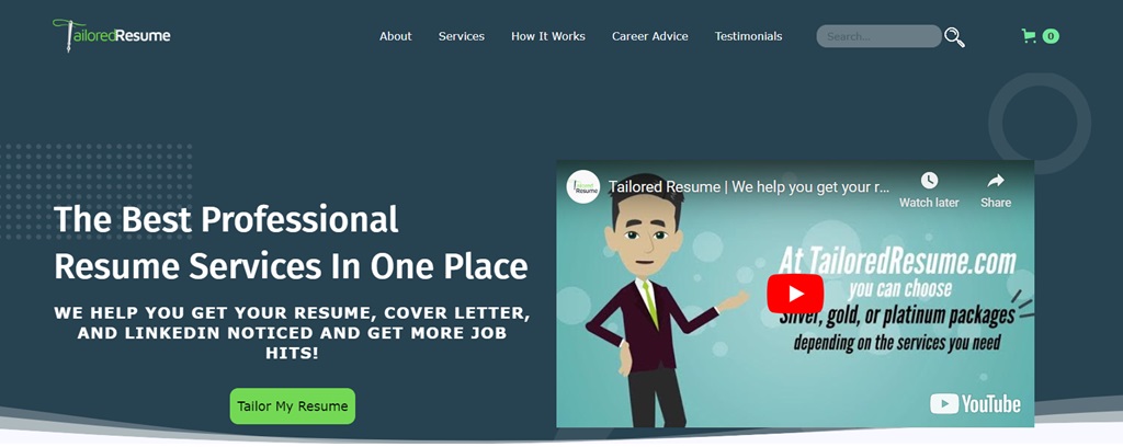 Tailored Resume listed as one of the best resume writing services in San Diego