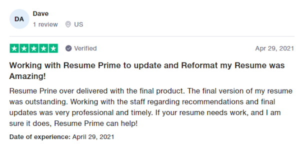 resume prime customer review resume writing services in washington dc
