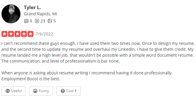 employment boost resume writers yelp review