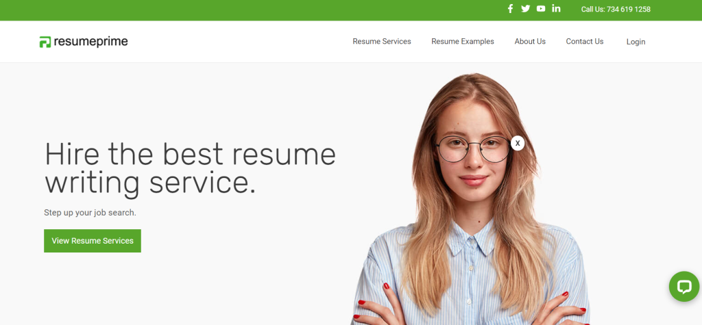Resume Prime homepage