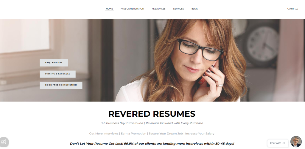 revered resumes services in Sacramento