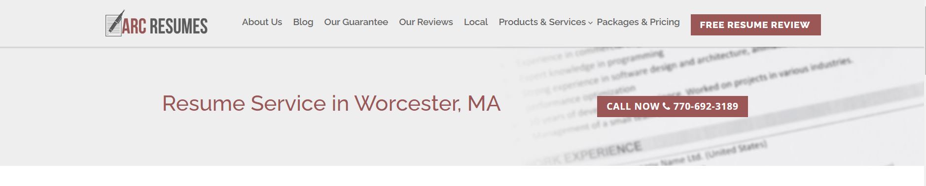 ARC best resume writing services in worcester
