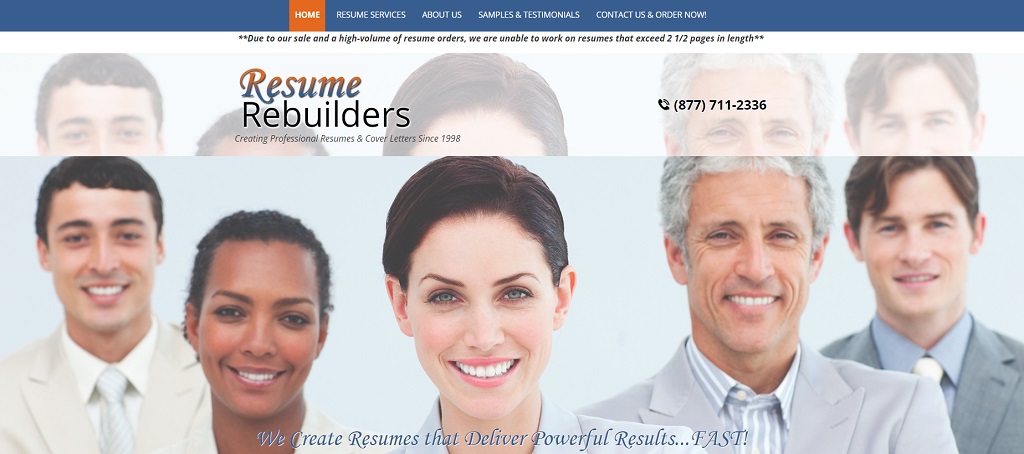 resume rebuilders home page
