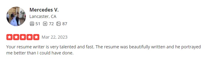 yelp review of upgrade resume listed as one of the best resume writing services in florida