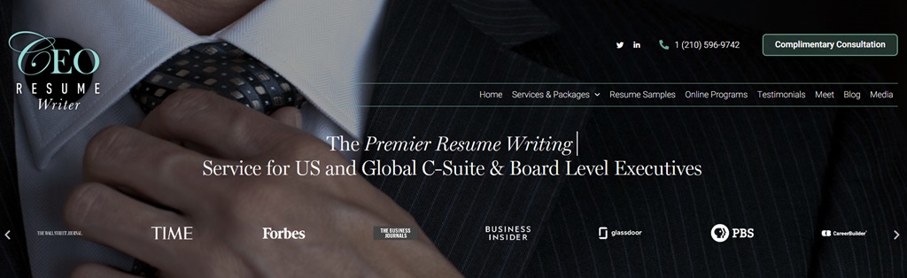 CEO Resume Writer listed as one of the best CFO resume writing services