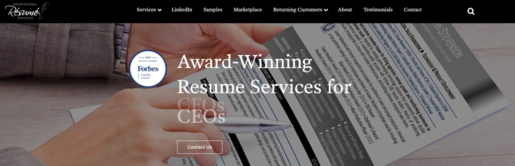 Exclusive Executive Resumes listed as one of the best CFO resume writing services